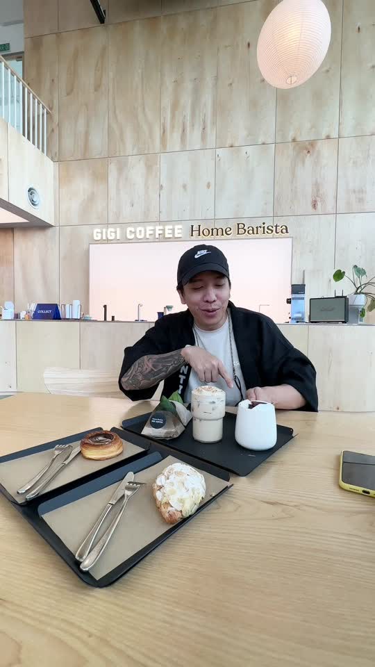 TikTok video still, Gigi Coffee Home Barista review