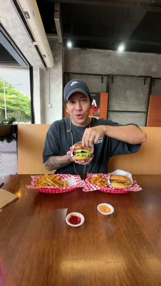 TikTok video still, KGB Killer Gourmet Burger review