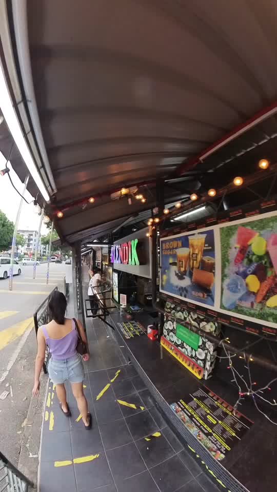 TikTok video still, Unnamed Ramly-style burger stall review