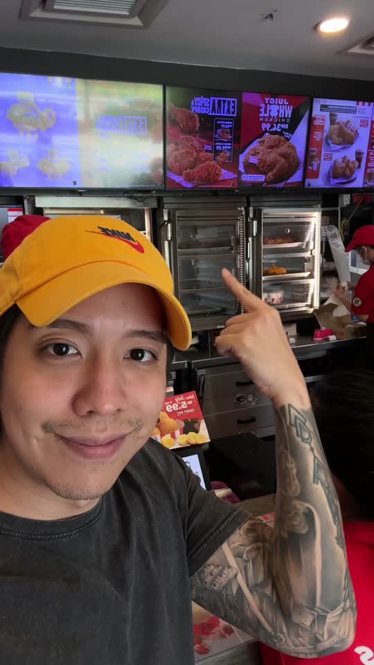 TikTok video still, KFC review