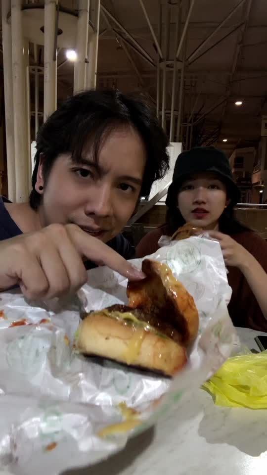 TikTok video still, Jew Fries & Burger review