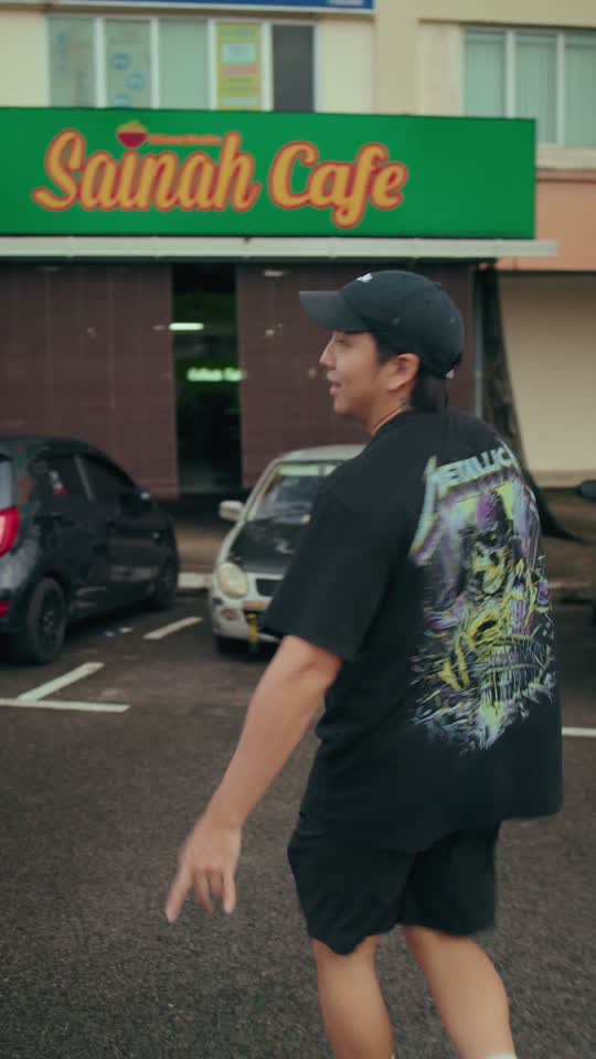 TikTok video still, Sainah Cafe review