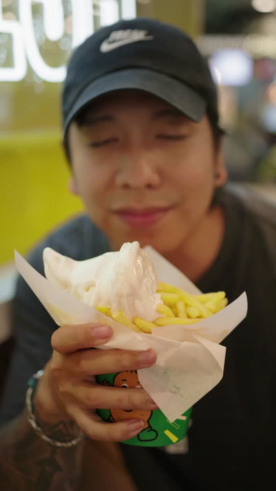 TikTok video still, Potato Corner review