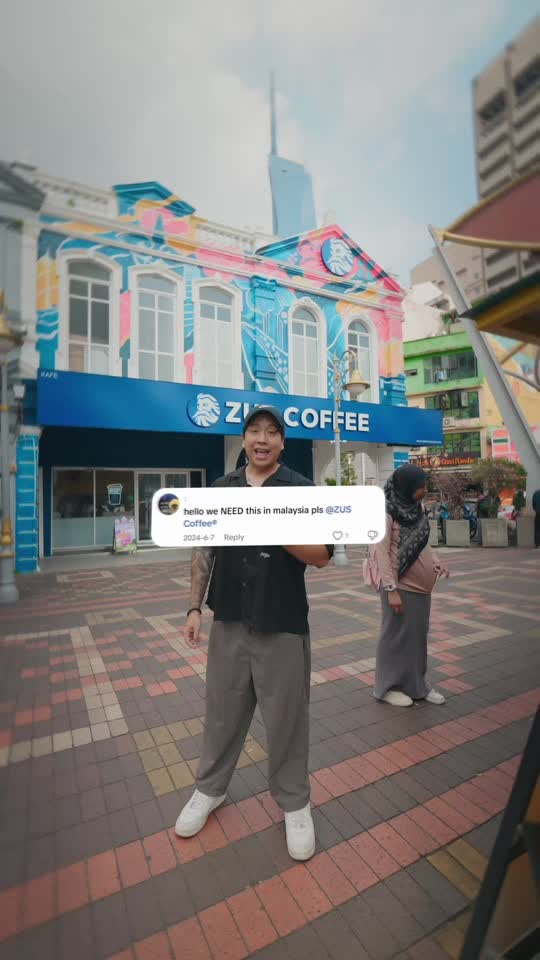 TikTok video still, ZUS Coffee review