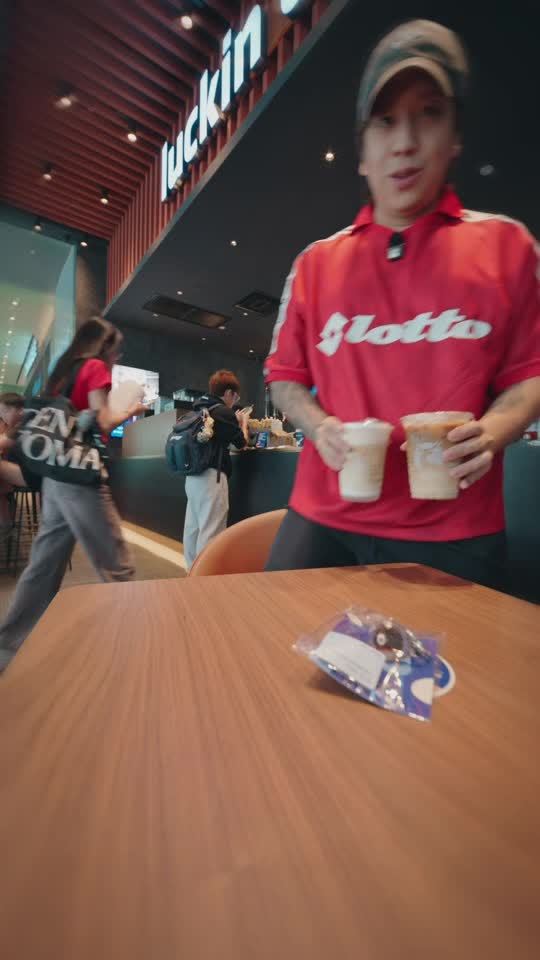 TikTok video still, Luckin Coffee Malaysia review
