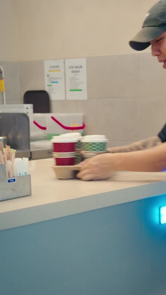 TikTok video still, ZUS Coffee review