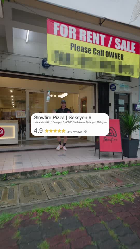 TikTok video still, Slow Fire Pizza review